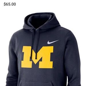Nike Men's  Navy University of Michigan Hoodie